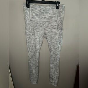 Tesla Heather Gray/White Leggings